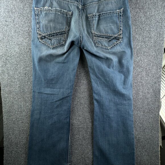 BKE Carter Jeans Size 32 Blue Denim Adult Distressed Cotton Urban Pants Trouser - Picture 14 of 16